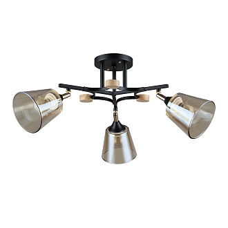 Люстра 27*62 см, 3*E27, 60W, Arte Lamp Glassy A5078PL-3BK, Черный