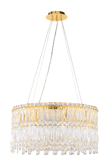 Люстра Ø500 x H250(1200), мм, 8 x 40W (320W), H GOLD (Золото) NewRgy F53-ф500*H250 H GOLD