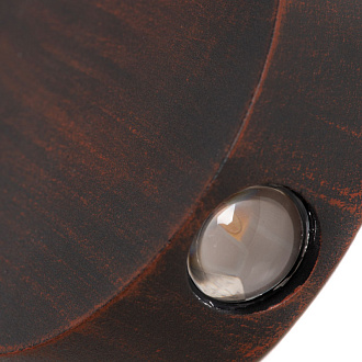 Уличный настенный светильник Arte Lamp Tamburello A1525AP-1RI коричневый