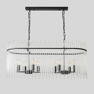 Люстра 90 см, Crystal Lux CLARO SP8, черный
