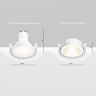 Светодиодный модуль 7W 4000K 60° (7190) Voltega VG03-cold7W-60-M 7190