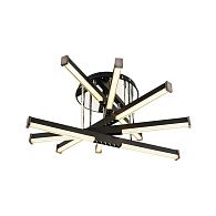 Светильник 60*60*30 см, LED*68W, 3000-6000K, Modelux  MDL.9371.600CL BK, Чёрный, Хром