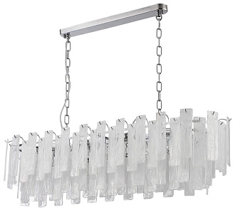Люстра подвесная 120*30*50/80 см, 12*E14 40W Хром Stilfort Glowice 2157/09/12PL
