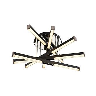 Светильник 60*60*30 см, LED*68W, 3000-6000K, Modelux  MDL.9371.600CL BK, Чёрный, Хром
