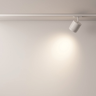 Трековый светильник 8,2*14,8 см, 1 GX53*15W Polar TR088-1-GX53-W Maytoni Single phase track system Unity, Белый