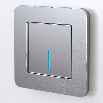 W0012606 Рамка на 1 пост Platinum, алюминий Werkel, 4690389184413