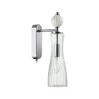 Бра *8,5*32-32 см, 1*E14*40W, Lumion Emily LUM8268/1W, хром; белый