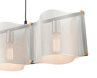 Подвесной светильник 20*86*120 см, 3*E27 черный, хром Vele Luce Cross VL5272P03