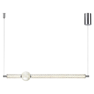 Подвес 100*150 см, 1 LED*28W, 4000 К, Odeon Light Crystal, хром 5007/28L