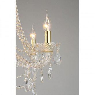 Подвесная люстра 55*80-120 см, 6*E14, 40W, Aployt Koletta APL.755.13.06, золотой