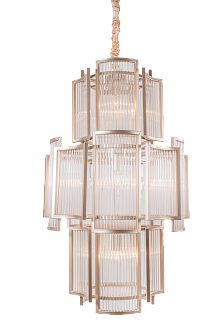 Люстра Ø560 x H830, мм, 11*40W (440W), CHAM GD+CL(Золотое шампанское+ Прозрачный хрусталь) NewRgy 2420U/11 CHAM GD+CL