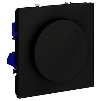 Светорегулятор встраиваемый Voltum S70 поворотно-нажимной 600 Вт, черный матовый пластик Soft touch VLS070308