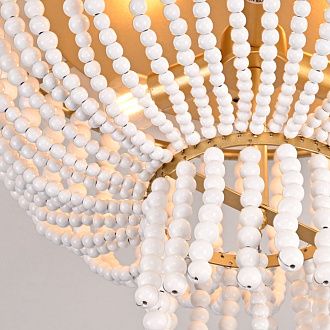 Потолочная люстра JACQUELINE CLEAR FLUSH-MOUNT brass 52*14*14 см, 3*E14*40W, ImperiumLoft 40.1899, Латунь