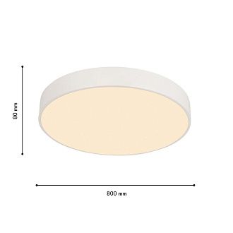 Потолочный светильник 80*8 см, 8*LED, 115W, 7000K, F-Promo Arena 4685-8C, белый