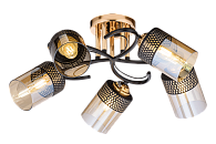 Люстра Ø570 x H220, мм, 5*40W (200W), GOLD+BLACK(ЗОЛОТО+ЧЁРНЫЙ) Rilon 06773/5 GOLD+BLACK