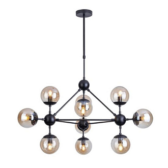 Подвесной светильник 98*53 см, 10*E14*40W  Arte Lamp Bolla A1664SP-10BK черный