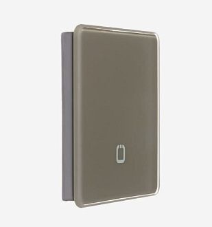 Радиовыключатель сенсорный HiTE PRO SN-R1 (Светло-коричневый, закругленные углы) HPSW-SNR1-LB