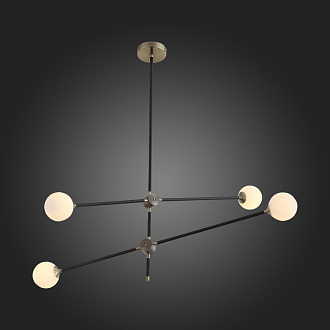 Светильник подвесной 100 см, ST LUCE BASTONCINO SL429.403.04 Черный, Золотистый