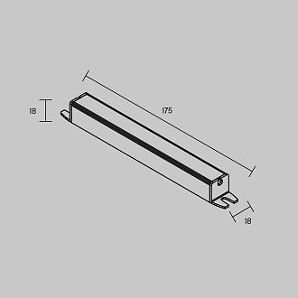 Блок питания PSL003 12V 24W IP 20 811016, 18*2*2 см, Maytoni Led Strip 811016, Серебро