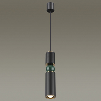 Подвесной светодиодный светильник Odeon Light Sakra 4075/5L черный, диаметр 6.5 см