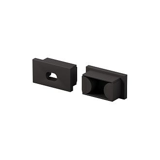 Комплект заглушек (для профиля 15×06) 10 шт., ALM-001-B-EC 642019, 1*2*1 см, Maytoni Led Strip 642019, Черный