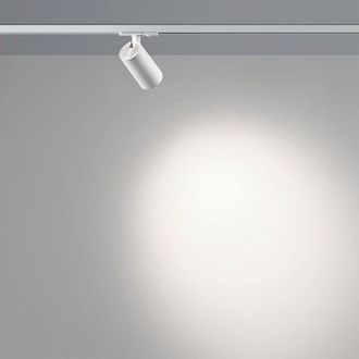 Трековый однофазный двухжильный светильник 5.5. см, 15W, 4000K, Novotech Port Selene 359910, белый