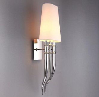 Бра Crystal Light Brunilde Ipe Cavalli H92 Silver/Black 32*32*32 см, 2*E27*60W, ImperiumLoft 44.198, Серебристый