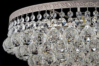 Люстра потолочная *46*35 см, 6*E27*60W, Arti Lampadari Castellana Nickel Castellana E 1.3.46.501 N, Матовый никель