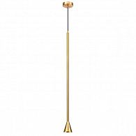 Подвесной светильник 8*180 см, GU10, 1-2 м2 Odeon Light Pipa 3884/1G, золото