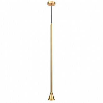 Подвесной светильник 8*180 см, GU10, 1-2 м2 Odeon Light Pipa 3884/1G, золото