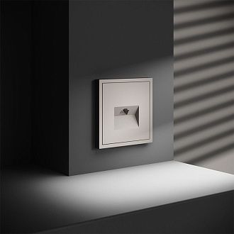 Розетка компьютерная встраиваемая Voltum S70 RJ45 кат.6, кашемир пластик Soft touch VLS060103