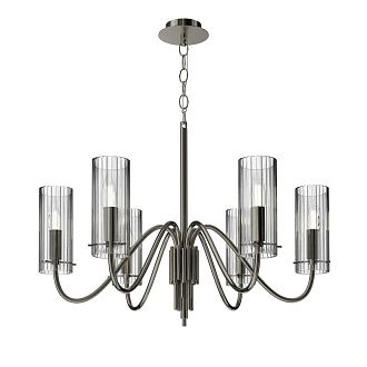 Подвесная люстра *62*103,5 см, 6*E14, 240W, ST-Luce Santori SL2005.103.06, никель