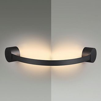 Бра 6*85*10*85 см, 1 LED*12W, 3000 К, Odeon Light Stich, черный 6667/12WL