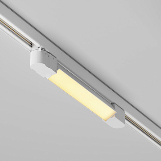 Трековый трехфазный светильник 38 см, 10W, 2700K, Maytoni Basis TR196-3-10W2.7K-W, белый