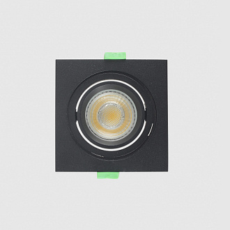 Встраиваемый светильник 9 см, Crystal Lux CLT 002C1 BL V2, черный, вр 8 см