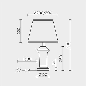 Настольный светильник MODELUX ML.6211.01TL WH