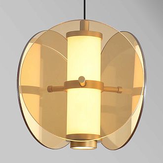 Подвес 20*21-174,5 см, 1*LED, 7,2W, 3000K, Favourite Fada 4624-1P, латунь