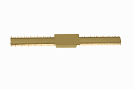 Бра L620 x W90 x H70, мм, 18W 4000K, GD (Золото) NewRgy 23099MB-60B GD