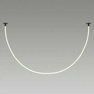 Подвесной светодиодный светильник Odeon Light Corda 4391/40CL, черный