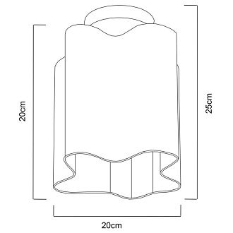 Светильник 20*20*25 см, ArteLamp A3479PL-1CC, хром,