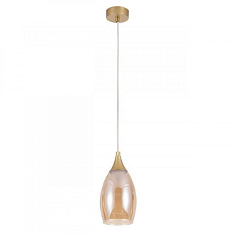 Подвесной светильник 12*25 см, 1*E14 золотистый Arte Lamp Barry A7951SP-1GO