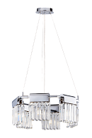 Люстра Ø500 x H180, мм, 6*40W (240W), CHR+CL (Хром + Прозрачный Хрусталь) NewRgy 2462R/6A CHR+CL