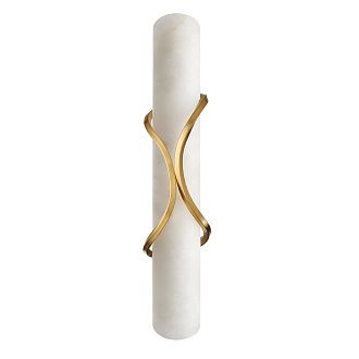 Настенный светильник 40 см, 10W, 3000-4000K, Odeon Light L-Vision Parma 6672/10WL, бронза-алебастр