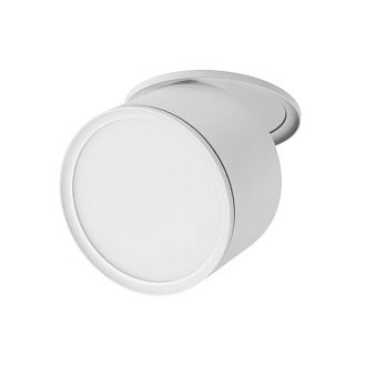 Спот *10*-6,4 см, *LED*12W, 3000/4000/6000K, Lightstar Acuto 215856, белый, вр 8,8 см