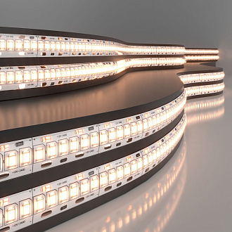 Светодиодная лента Лента светодиодная 12V 16W 240Led 2835 IP65 тёплый белый, 5м Elektrostandard