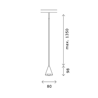 Магнитный трековый светильник SUPER5 8*9,8 см, 1*LED 5W 4000K ST LUCE ST689.446.05 черный