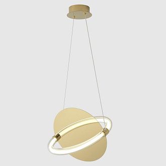 Светильник подвесной 22,3*32*22,3-225,4 см, *LED*22W, 3000K, Crystal Lux Nebula NEBULA SP22W LED GOLD, Золото