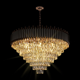 Подвесной светильник *100*87 см, 21*E14*40W, Loft It Eclair 10206/1000, Черный, медный, прозрачный