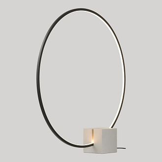 Настольная лампа 83 см, 24W, 2700K, Lussole Stream LSP-4014, черный-бетон