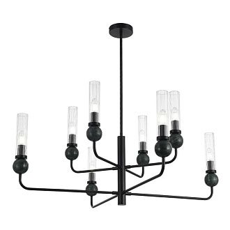 Люстра на штанге 65,5*151 см, 8*E14*40W, ST-Luce Medea SL1244.403.08, черный